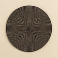 Set of 6 Black Placemats - 36cm