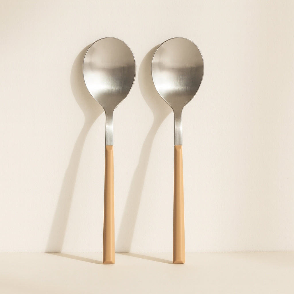 Colorama - Set di 6 cucchiai - 21,5 cm - Acciaio inossidabile