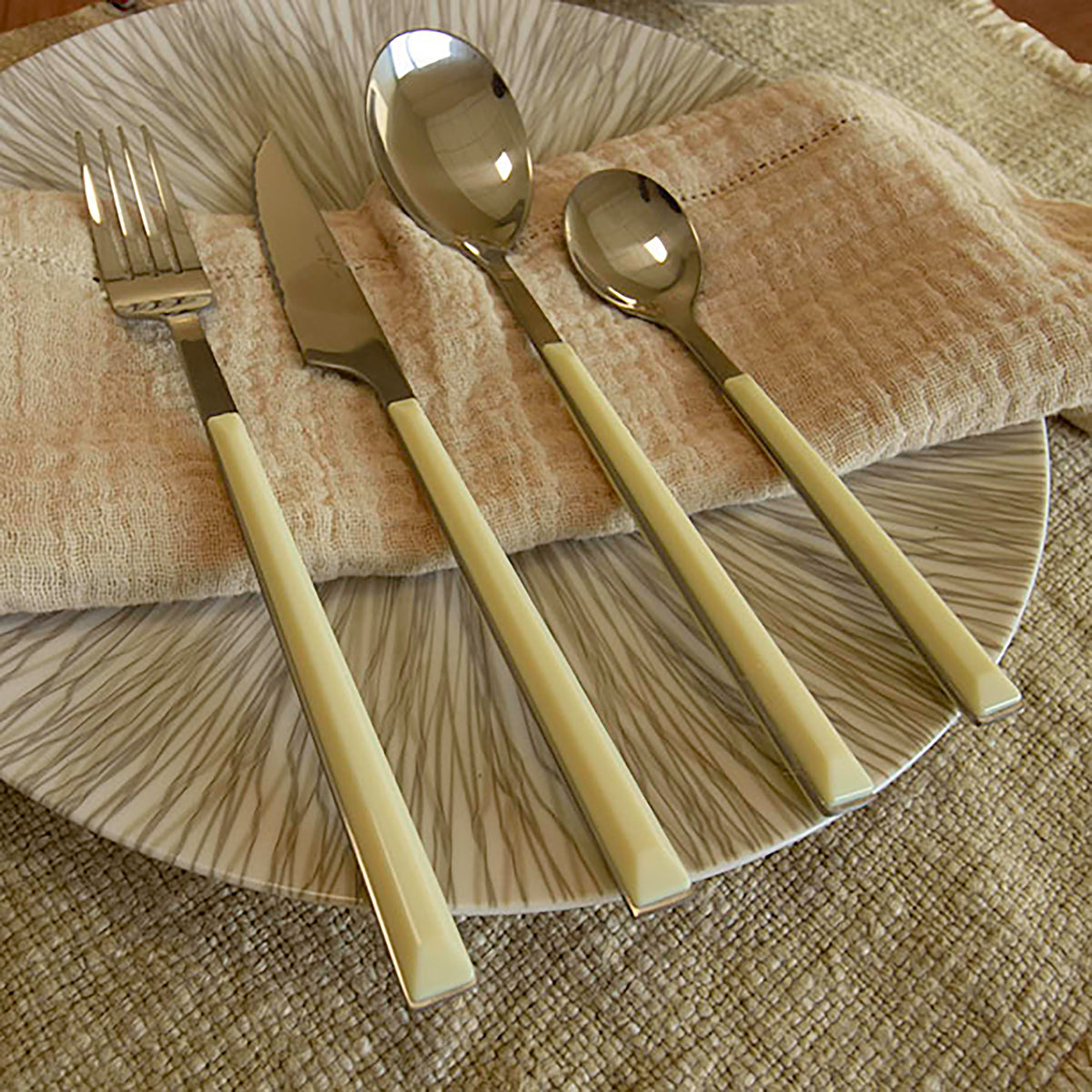 Set of 6 Colorama Spoons - 21.5 cm - Stainless Steel