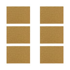 Lot De 6 Sets De Table - Ica - Effet Cuir Tressé - Marron