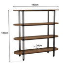 Estante - Sixtina - Marrón - Negro