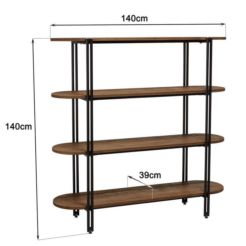 Estante - Sixtina - Marrón - Negro