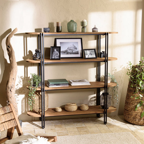 Estante - Sixtina - Marrón - Negro