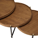 Mesa de Centro - Sixtina - Marrón - Negro