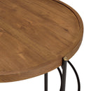 Mesa de Centro - Sixtina - Marrón - Negro