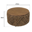 Mesa de Centro - Sixtina - Marrón