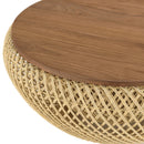 Mesa de Centro - Sixtina - Marrón - Beige