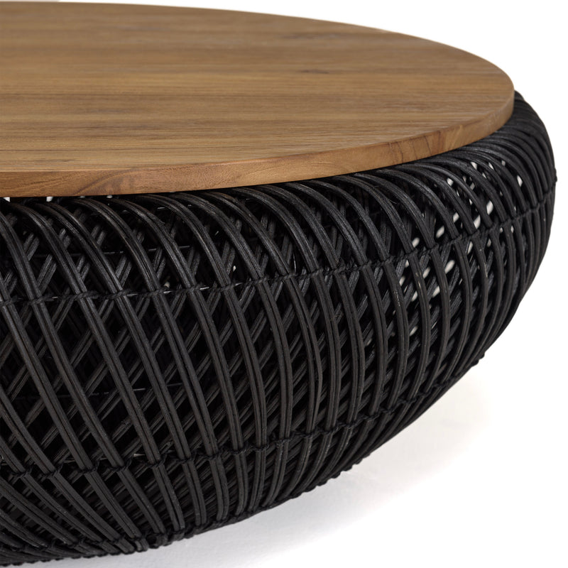 Mesa de Centro - Sixtina - Marrón - Negro