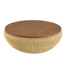 Mesa de Centro - Sixtina - Marrón - Beige