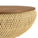 Mesa de Centro - Sixtina - Marrón - Beige