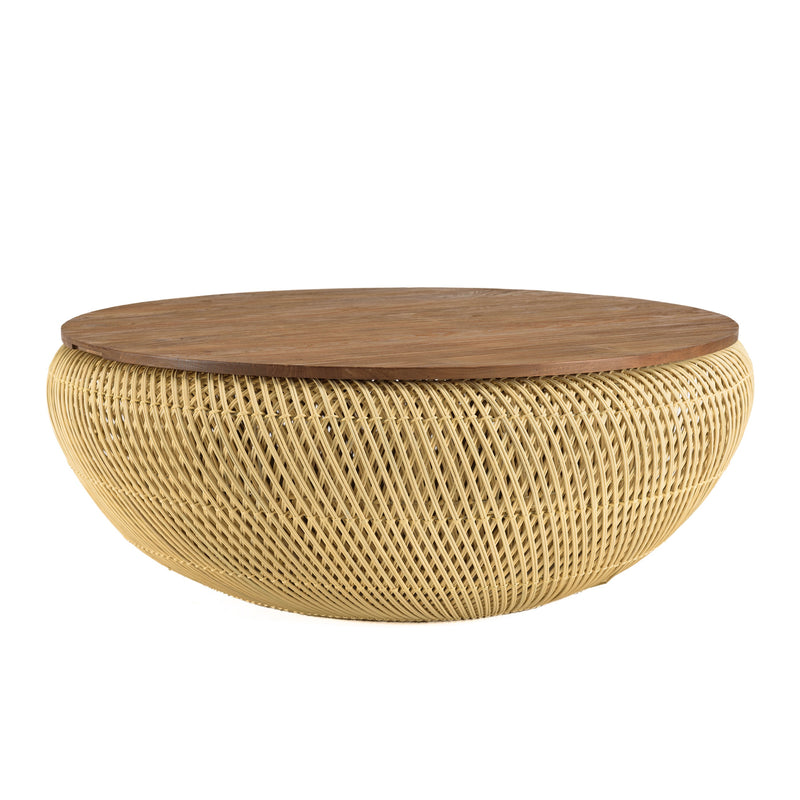 Mesa de Centro - Sixtina - Marrón - Beige