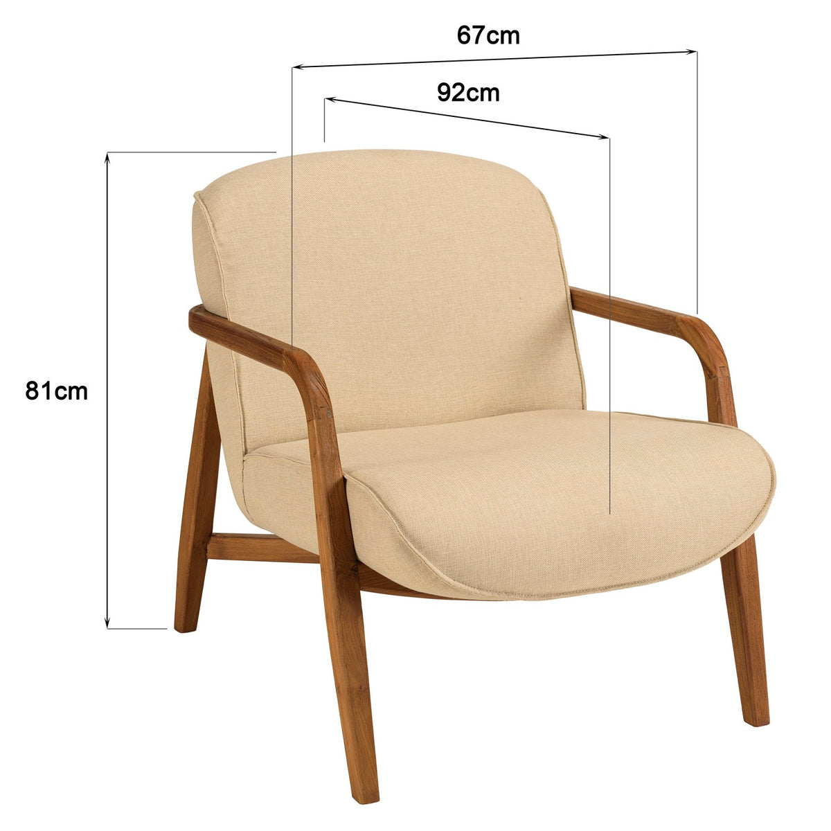 Sixtine - Poltrona - Marrone/Beige