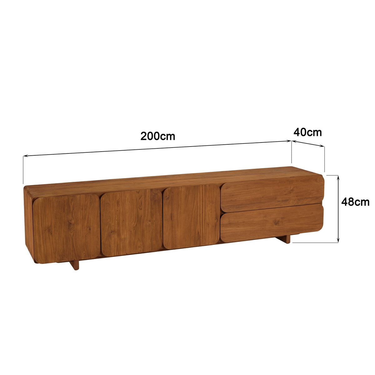 Sixtine - Credenza - Marrone/Nero