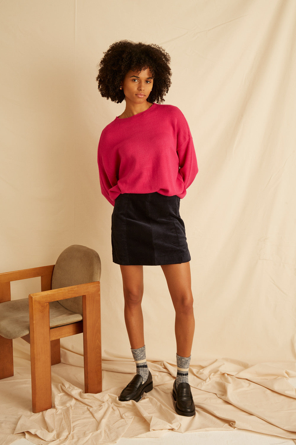 Pull Manel - Framboise