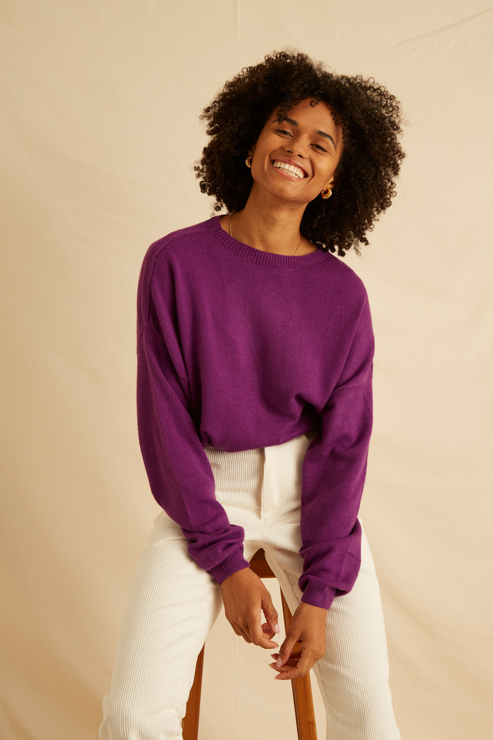 Pull Manel - Bleu Electrique