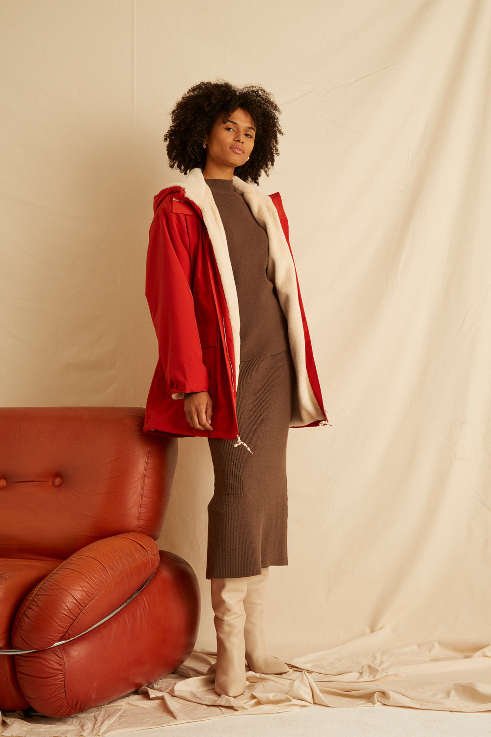 Manteau Gaby - Carmin