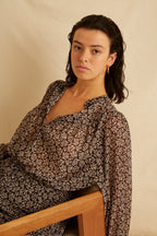 Chemise Bao - Imp Lilas Lurex Ecru