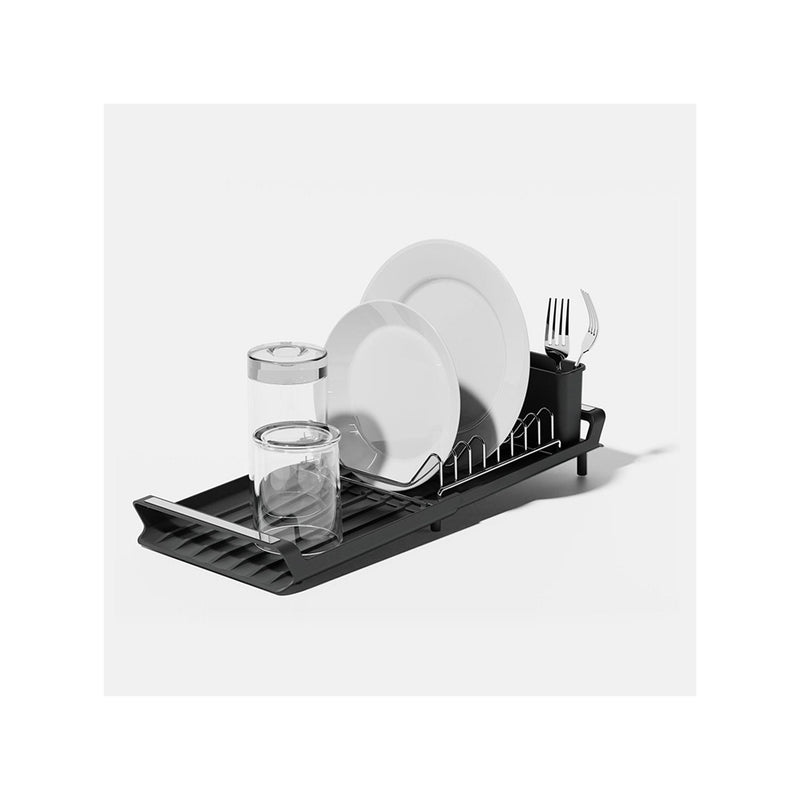 Égouttoir À Vaisselle Extensible Polypropylène Noir - 28×20Cm