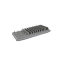 Égouttoir À Vaisselle Polypropylène & Tapis Polyester Gris