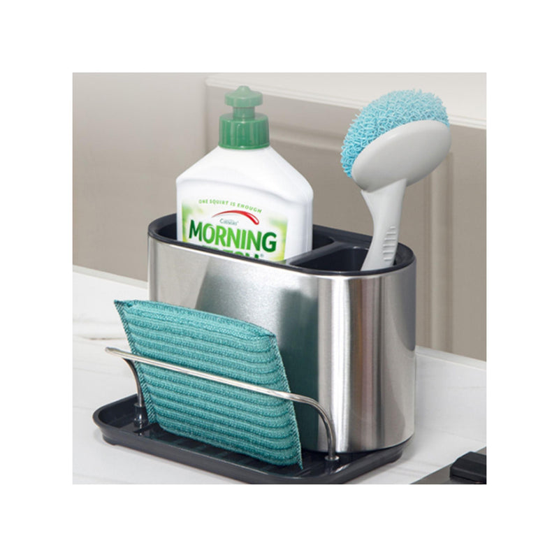 Stainless Steel &amp; Plastic Kitchen Organizer - 18×12×13cm