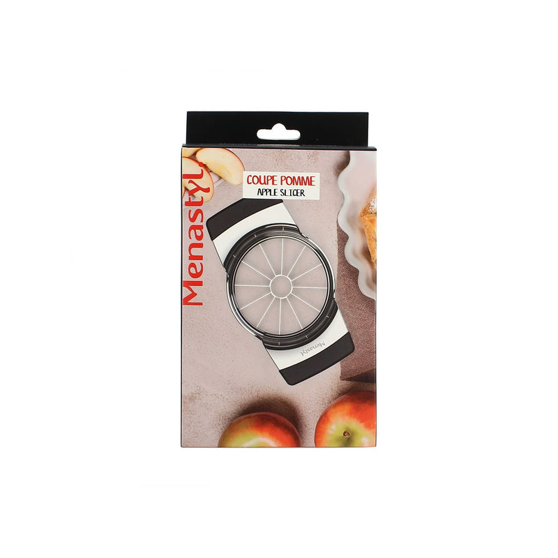 Metal Apple Slicer with Black Plastic Handles