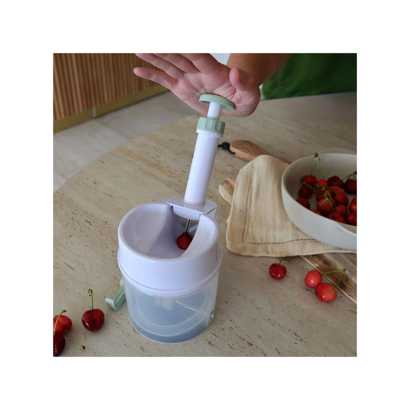 Dénoyauteur À Cerises En Plastique Blanc