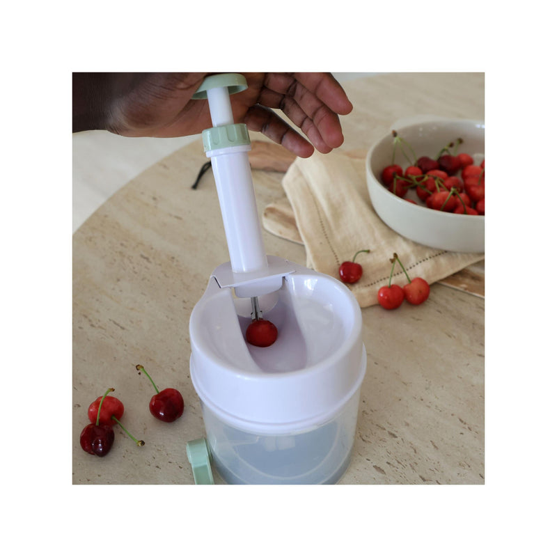 Dénoyauteur À Cerises En Plastique Blanc