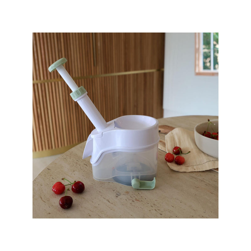 Dénoyauteur À Cerises En Plastique Blanc