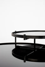 Li - Table Basse - Verre - Noir