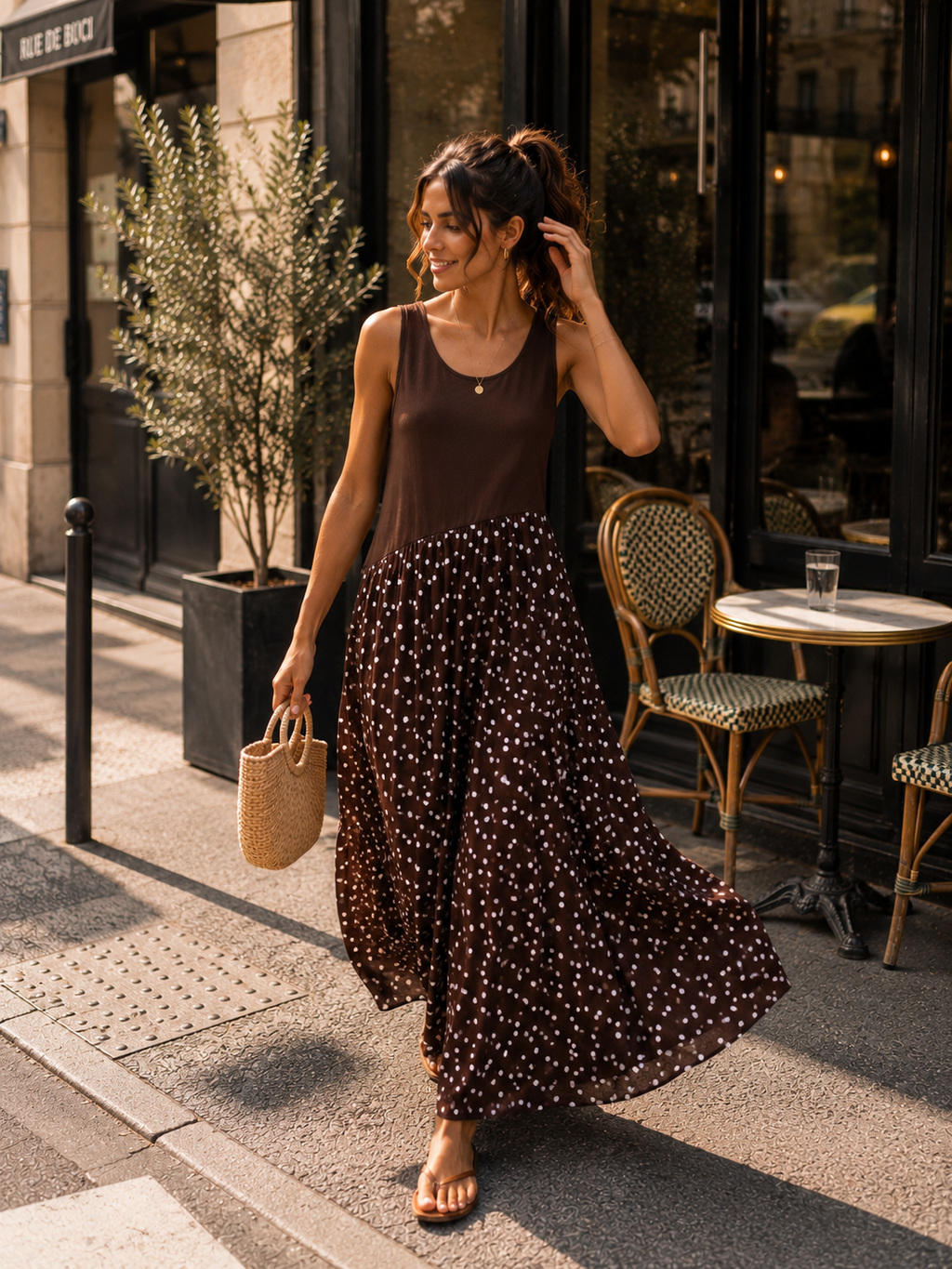 Biarritz Dress - Choco