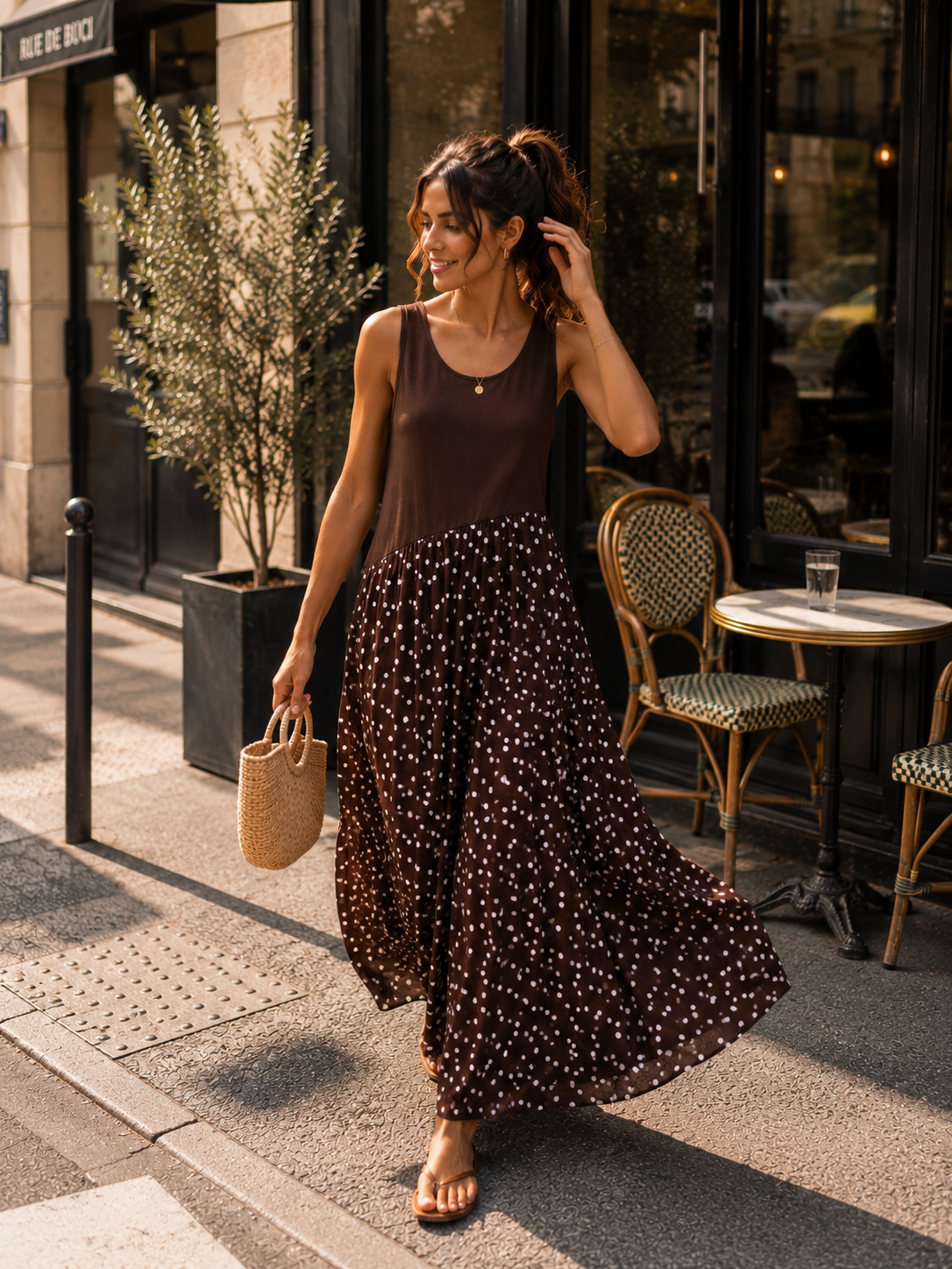 Biarritz Dress - Choco