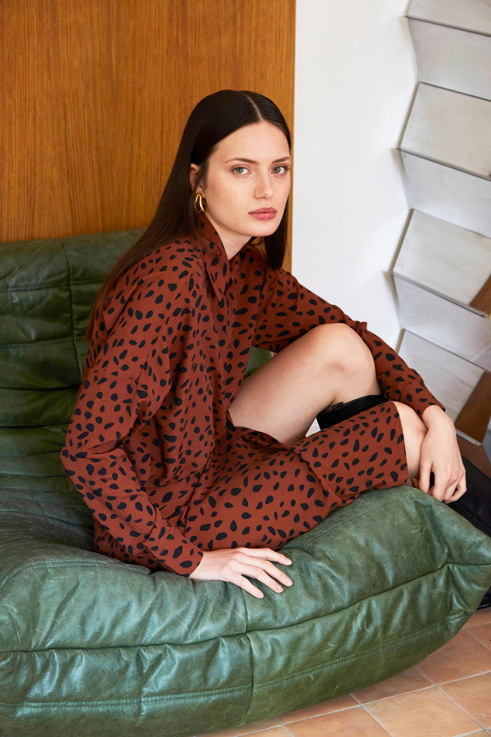 Chemise Chamonix - Imp Dalmatien Camel