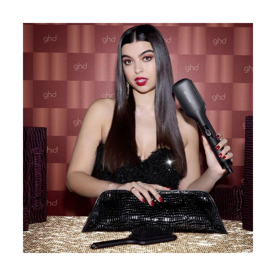 Ghd Duet Style 2-In-1 Drying Straightener Box, The Ghd Flat Brush And Its Pouch