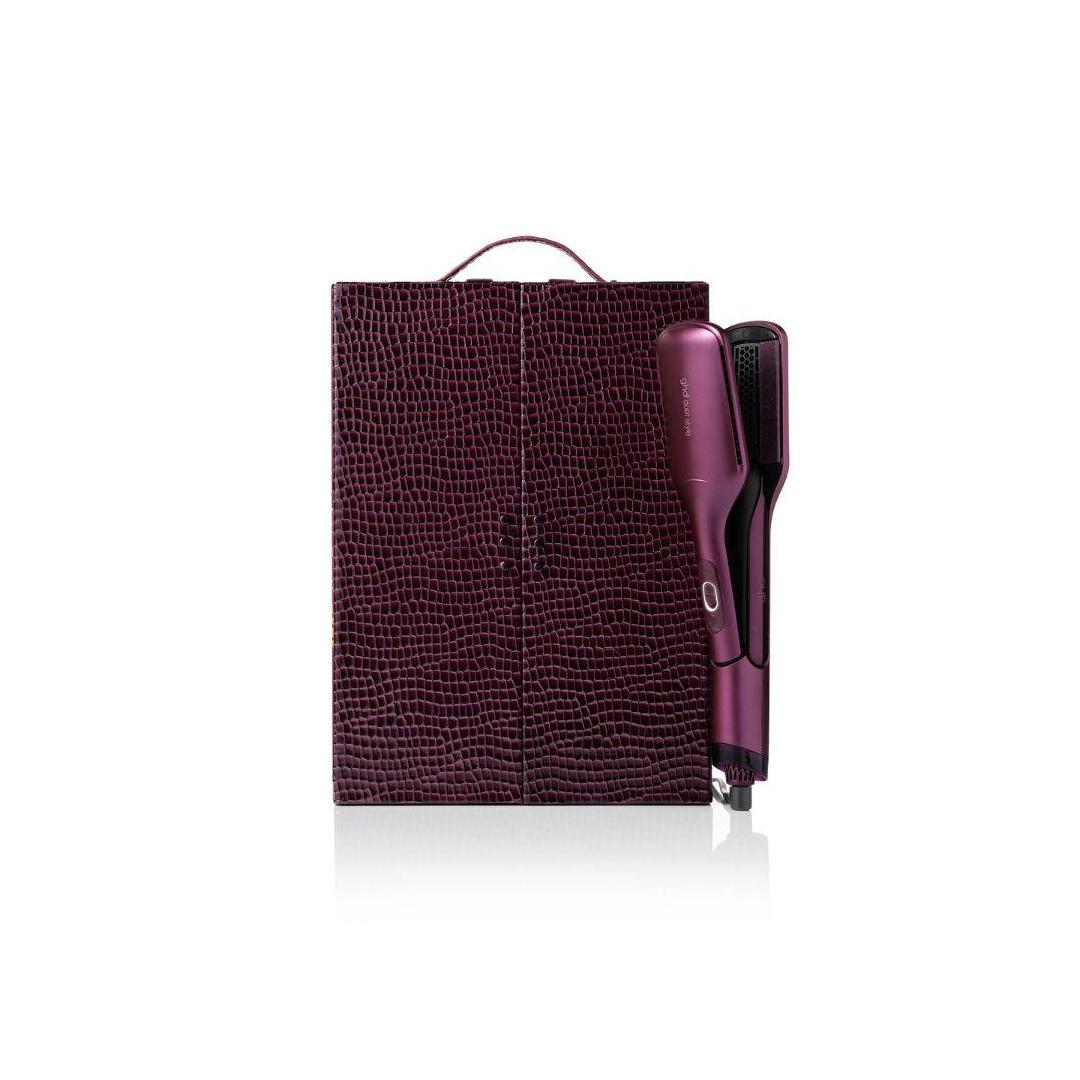 Ghd Duet Style Bordeaux 2-In-1 Drying Straightener Set, Smoothing Oil and Matching Vanity Case