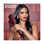Ghd Duet Style Bordeaux 2-In-1 Drying Straightener Set, Smoothing Oil and Matching Vanity Case