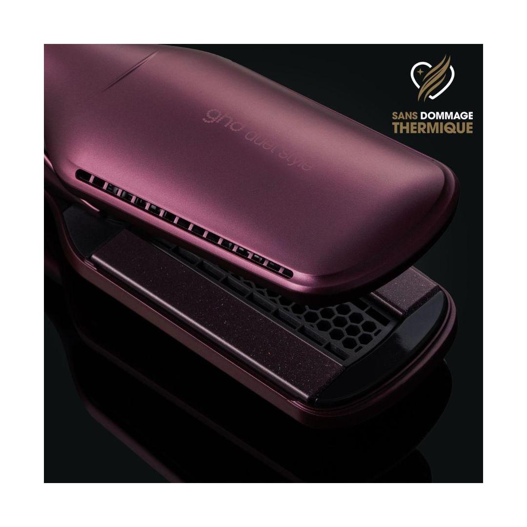 Ghd Duet Style Bordeaux 2-In-1 Drying Straightener Set, Smoothing Oil and Matching Vanity Case