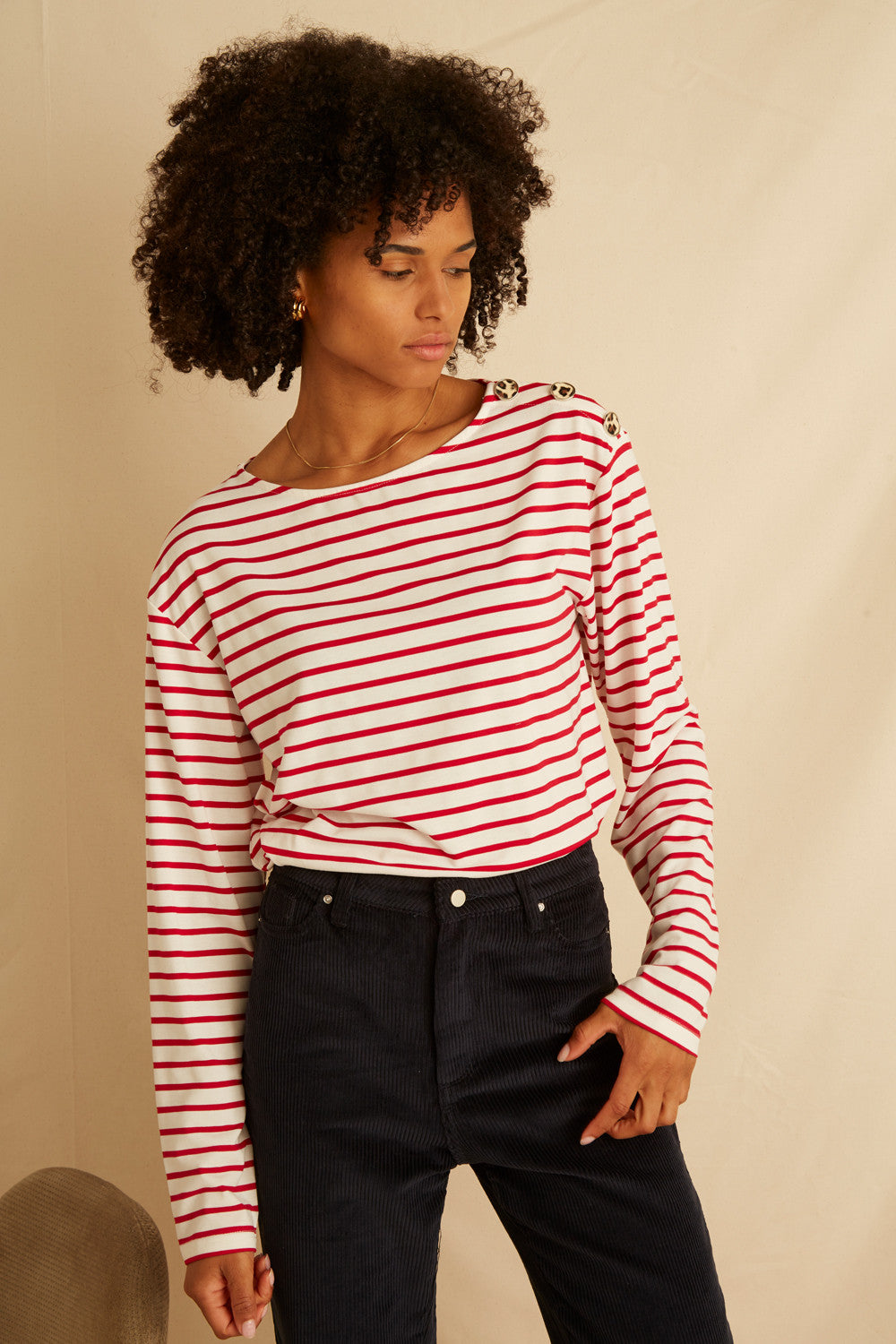 Pantalon Poinsettia - Velours Marine