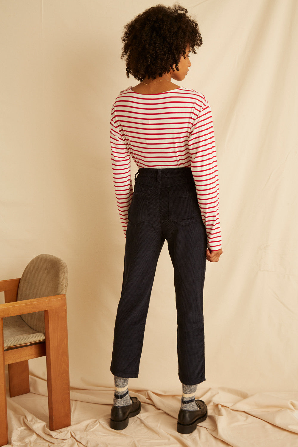 Pantalon Poinsettia - Velours Marine