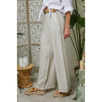 Trousers - Beige - Women