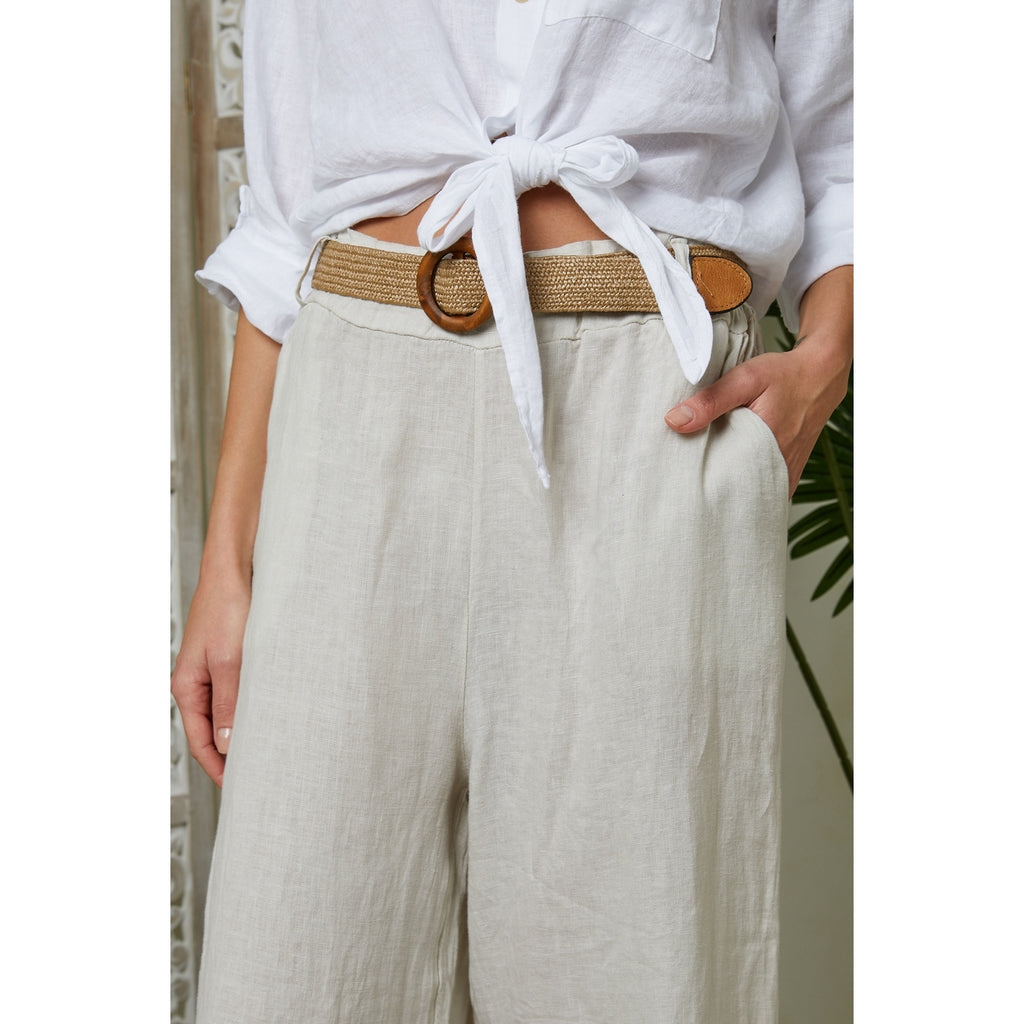 Trousers - Beige - Women