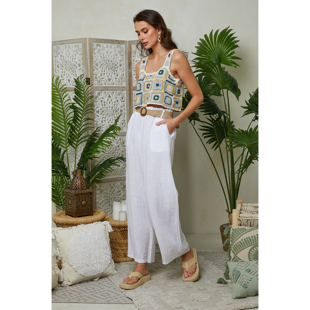 Pantalon - Blanc - Femme