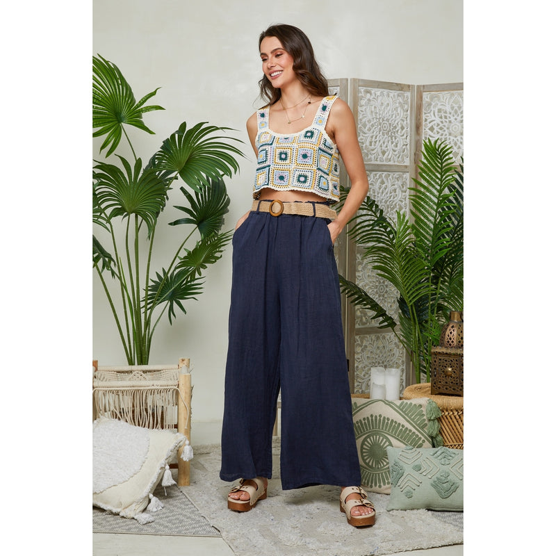 Pantalon - Marine - Femme