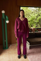 Pantalon Pavel - Velours Fuschia