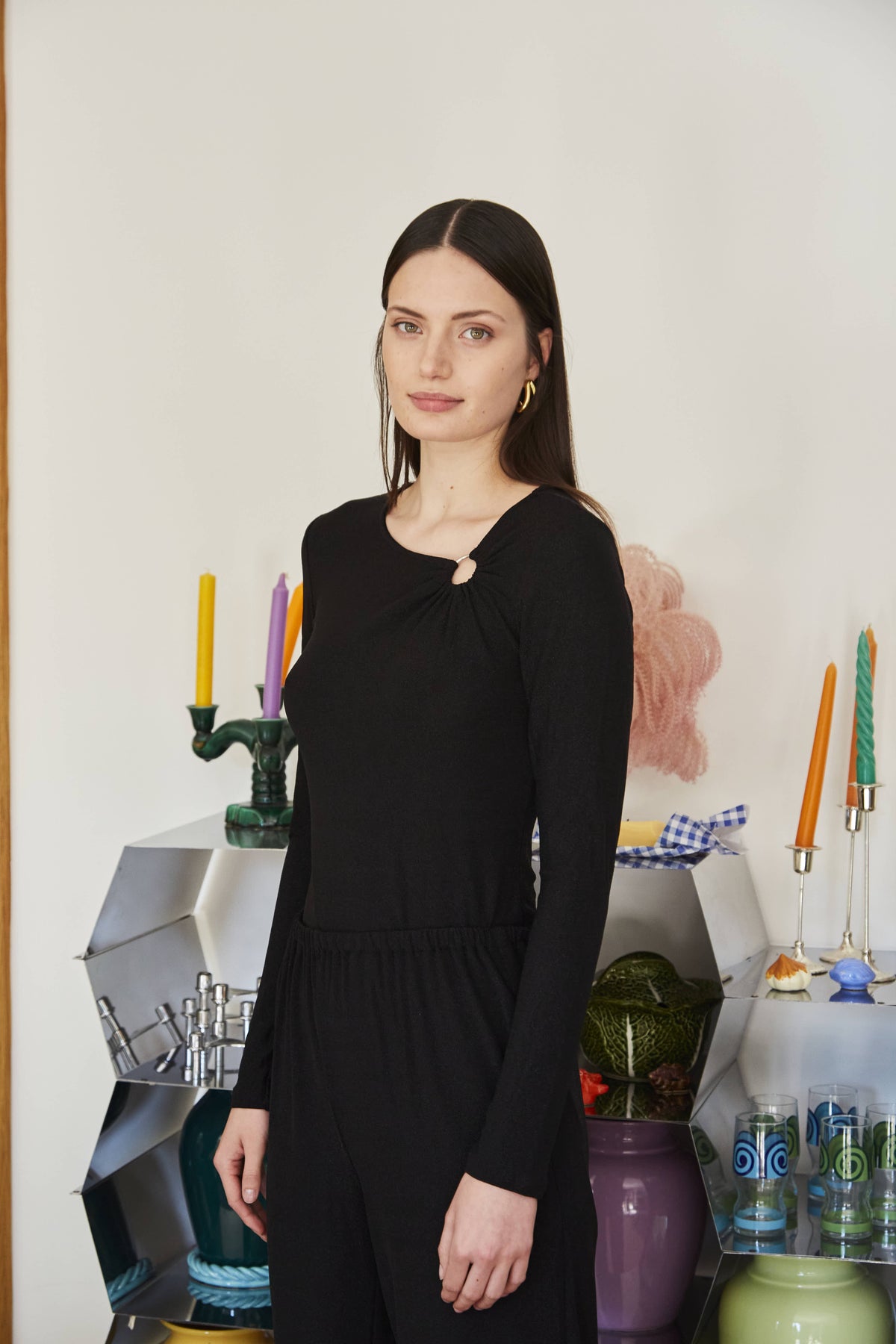 Top Tonga - Lurex Or Rose