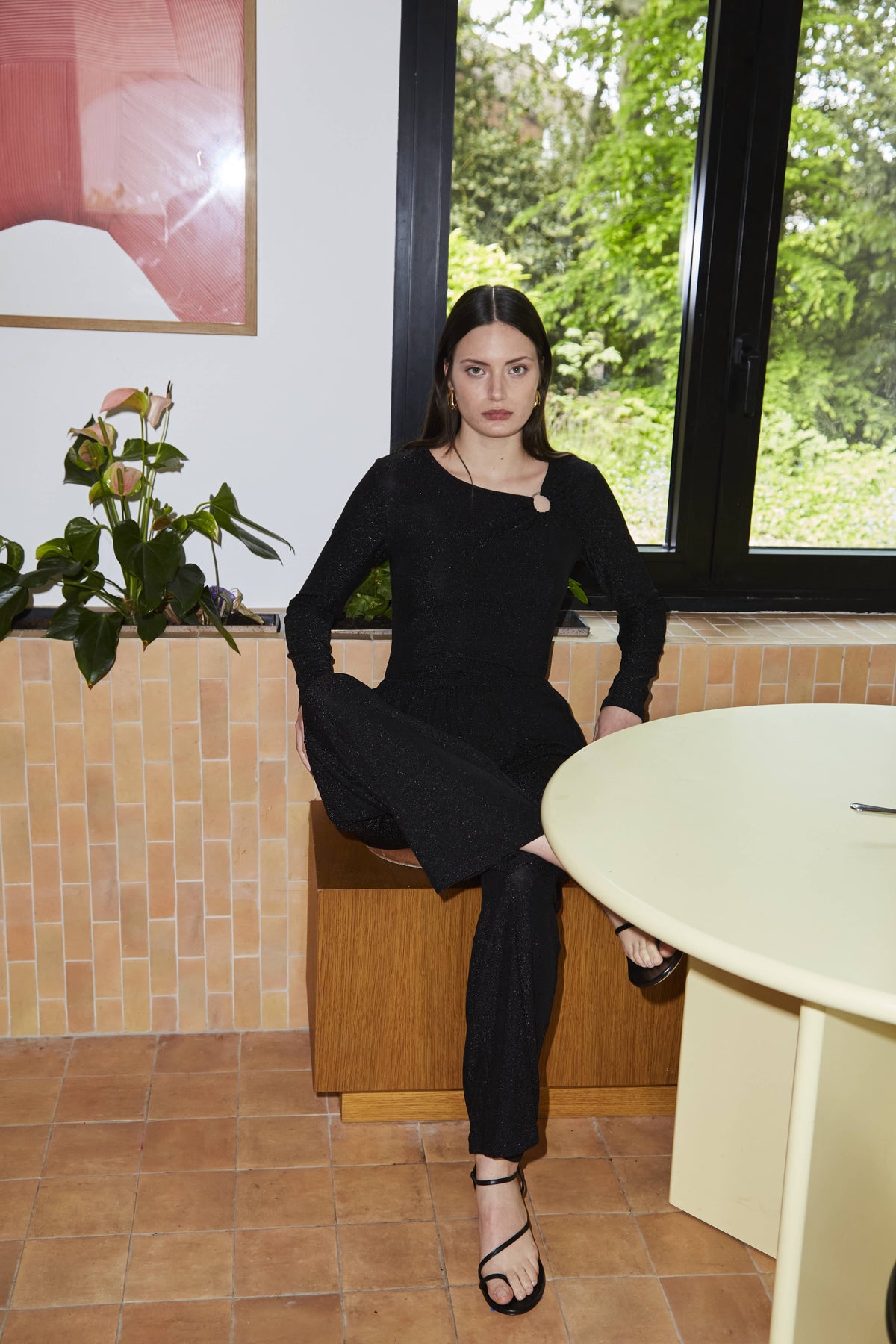 Top Tonga - Lurex Noir