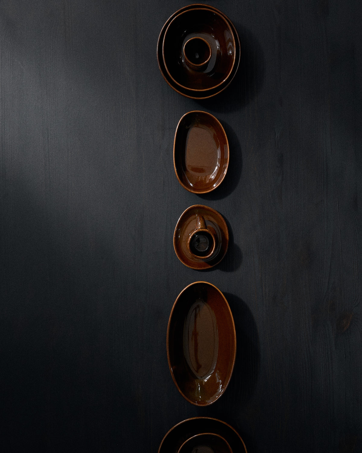 Out Of Lines - Lot De 2 Tasses À Expresso Sans Anse - Grès - Ocre