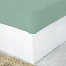Fitted Sheet - Washed Linen - Pistachio Green - Hortense