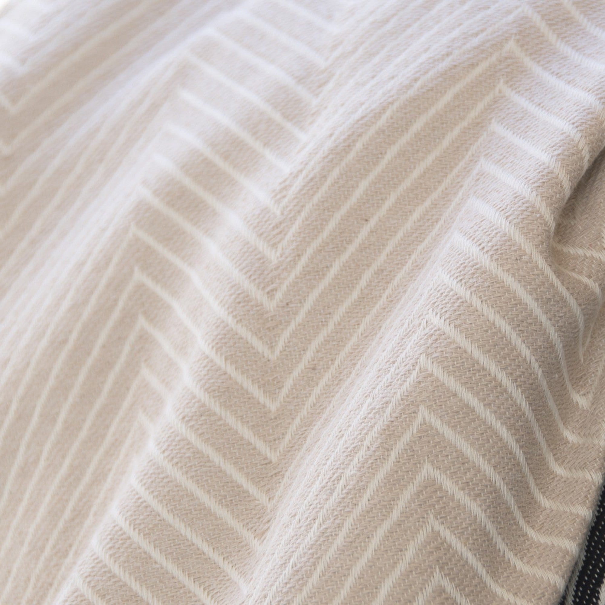 Amsterdam - Plaid - Coton - Taupe Clair