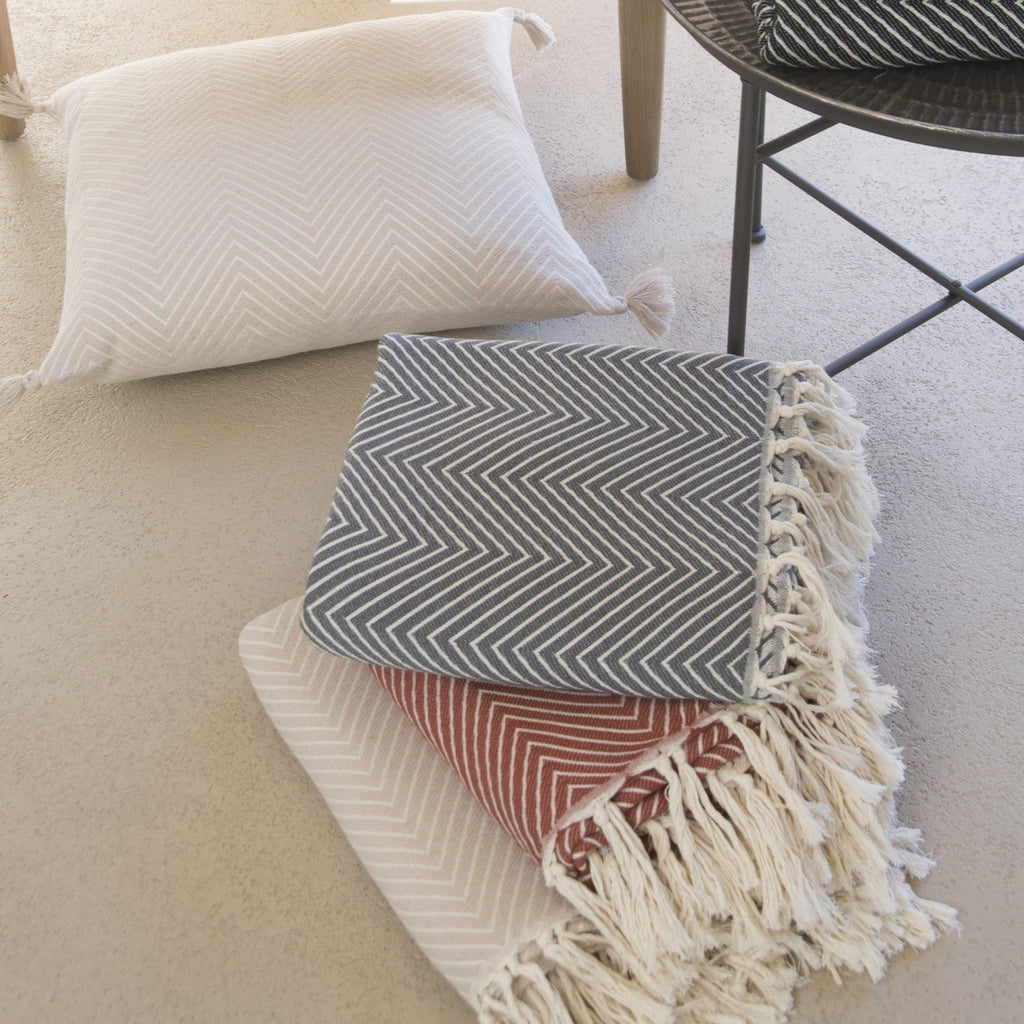 Amsterdam - Throw - Cotton - Medium Grey