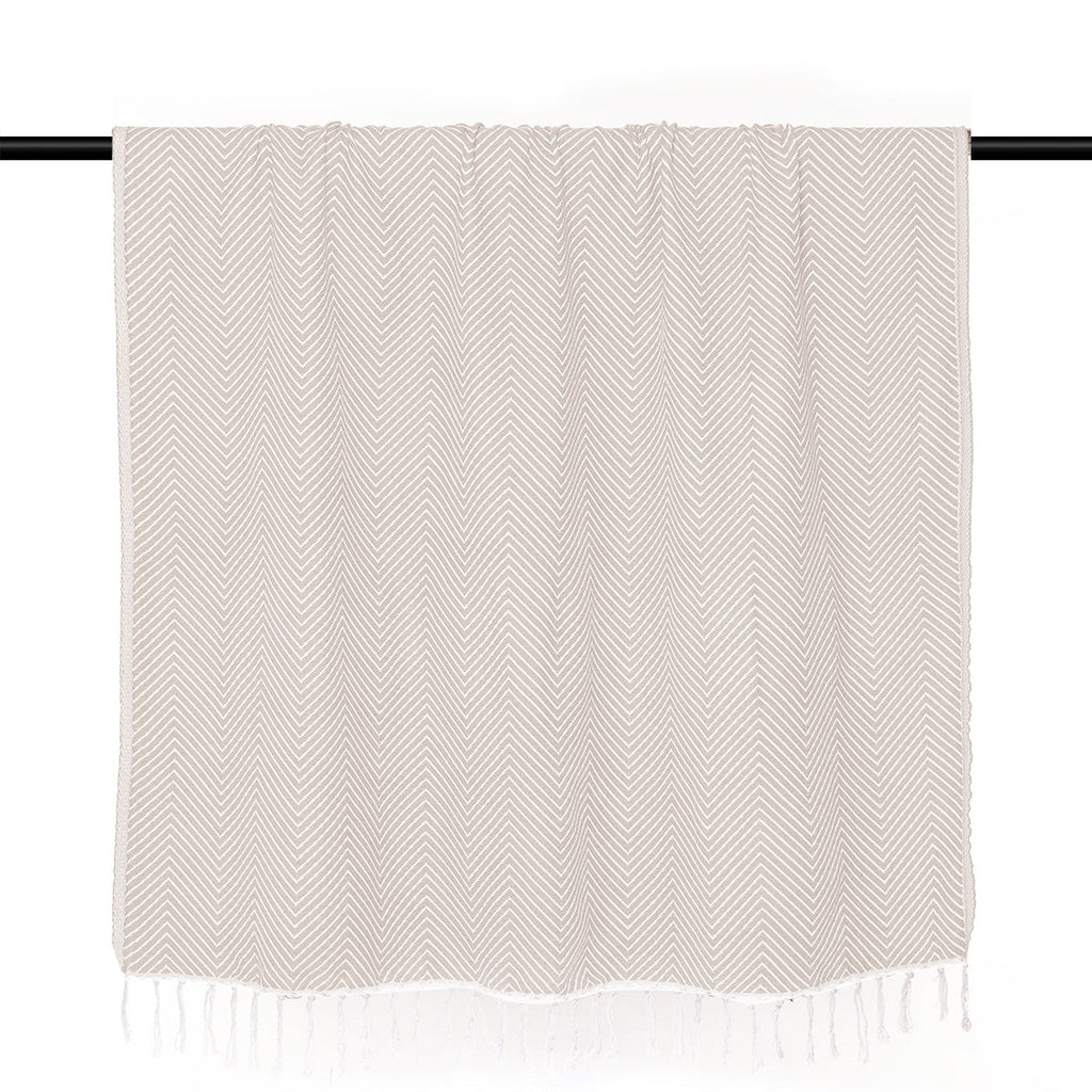 Amsterdam - Plaid - Coton - Taupe Clair